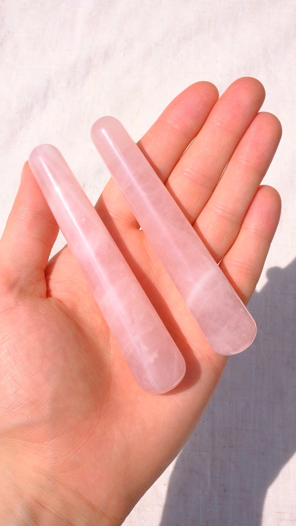 Rose Quartz Massage Wands | love & harmony Rose Quartz Massage Wands | love & harmony