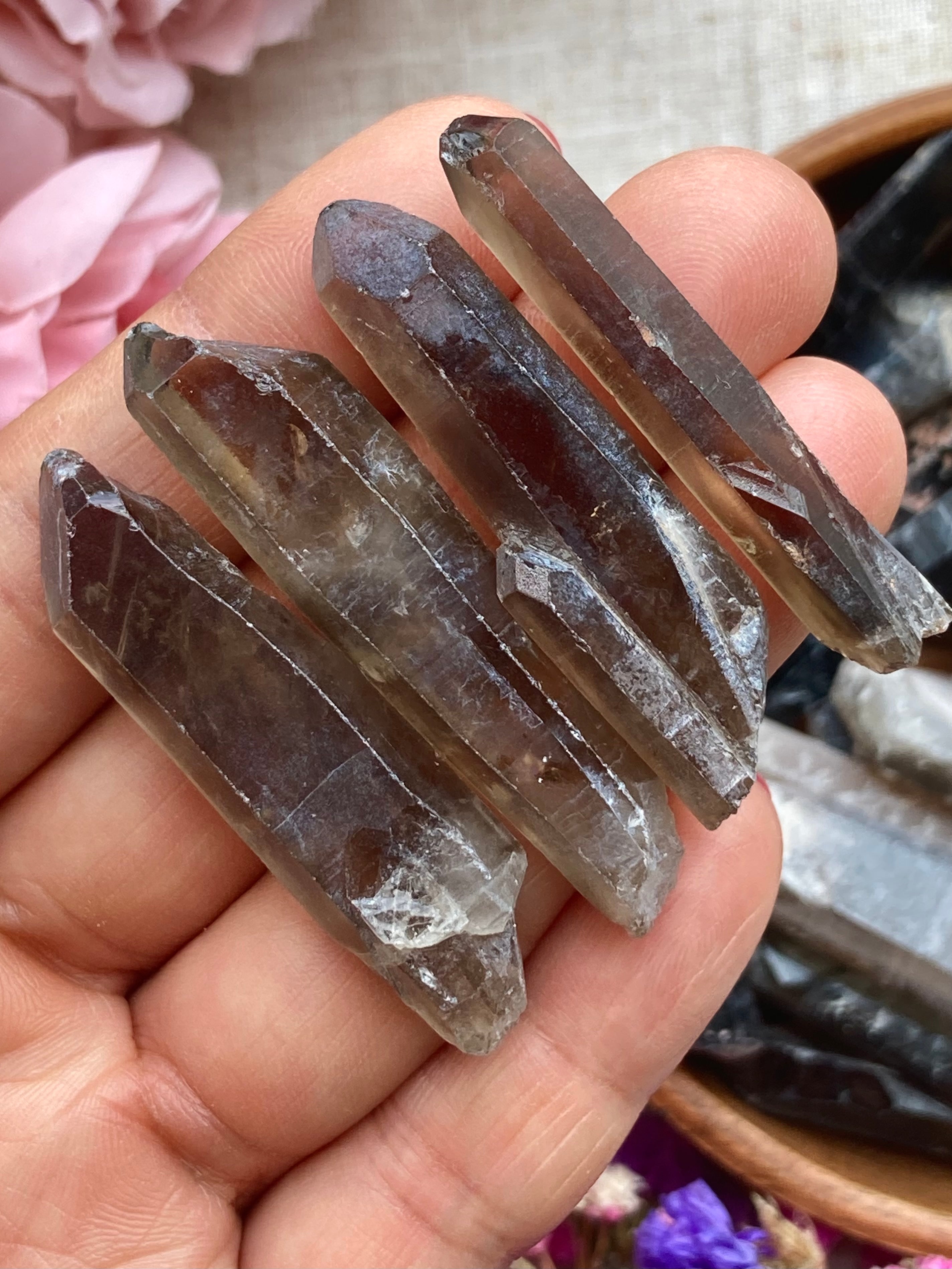 Smoky quartz raw point for removing negativity