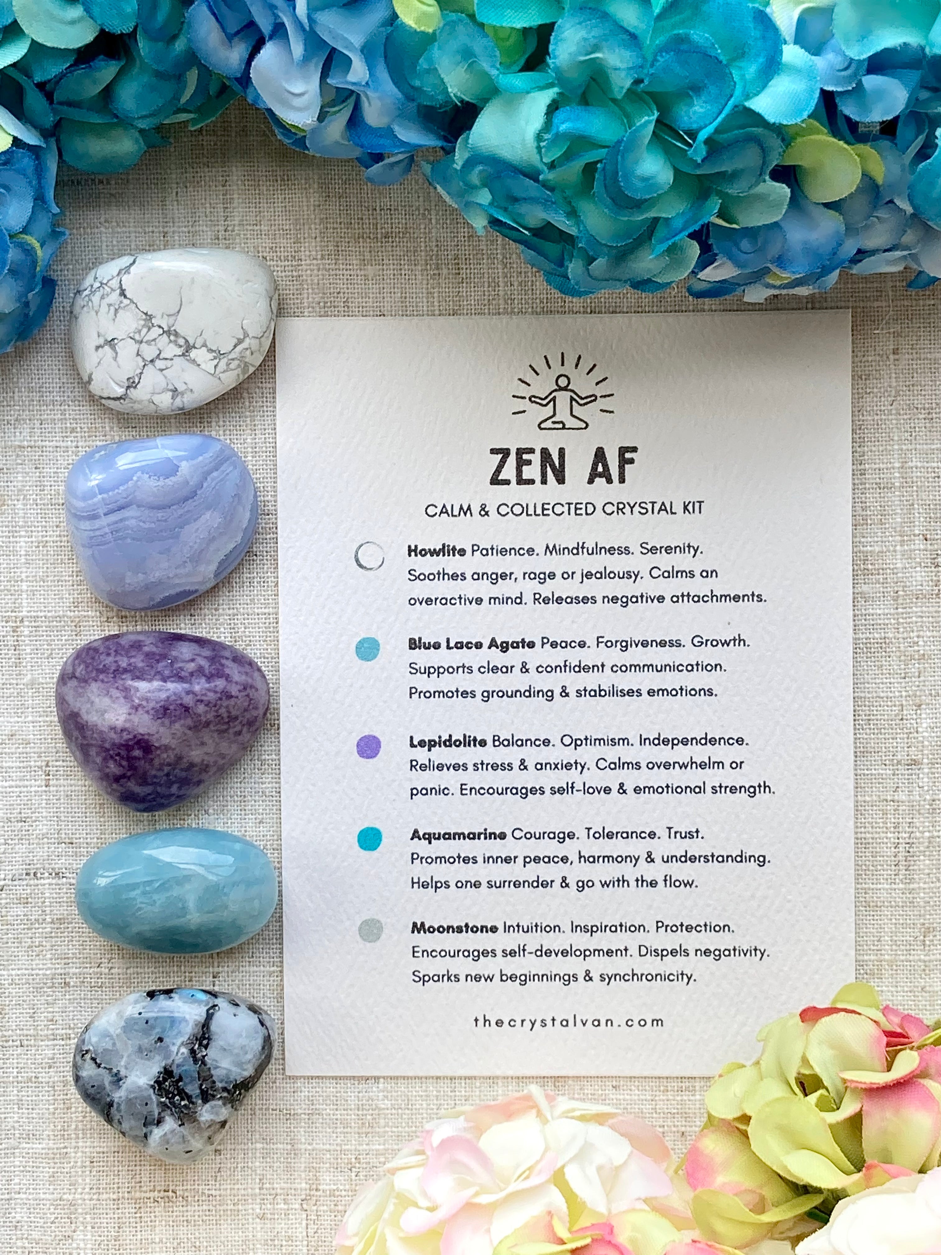 The Anxiety Kit, Crystals for Anxiety, Stress Relief Stone, Self