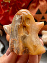 Crazy Lace Agate Ghost Carving | optimism & inner strength