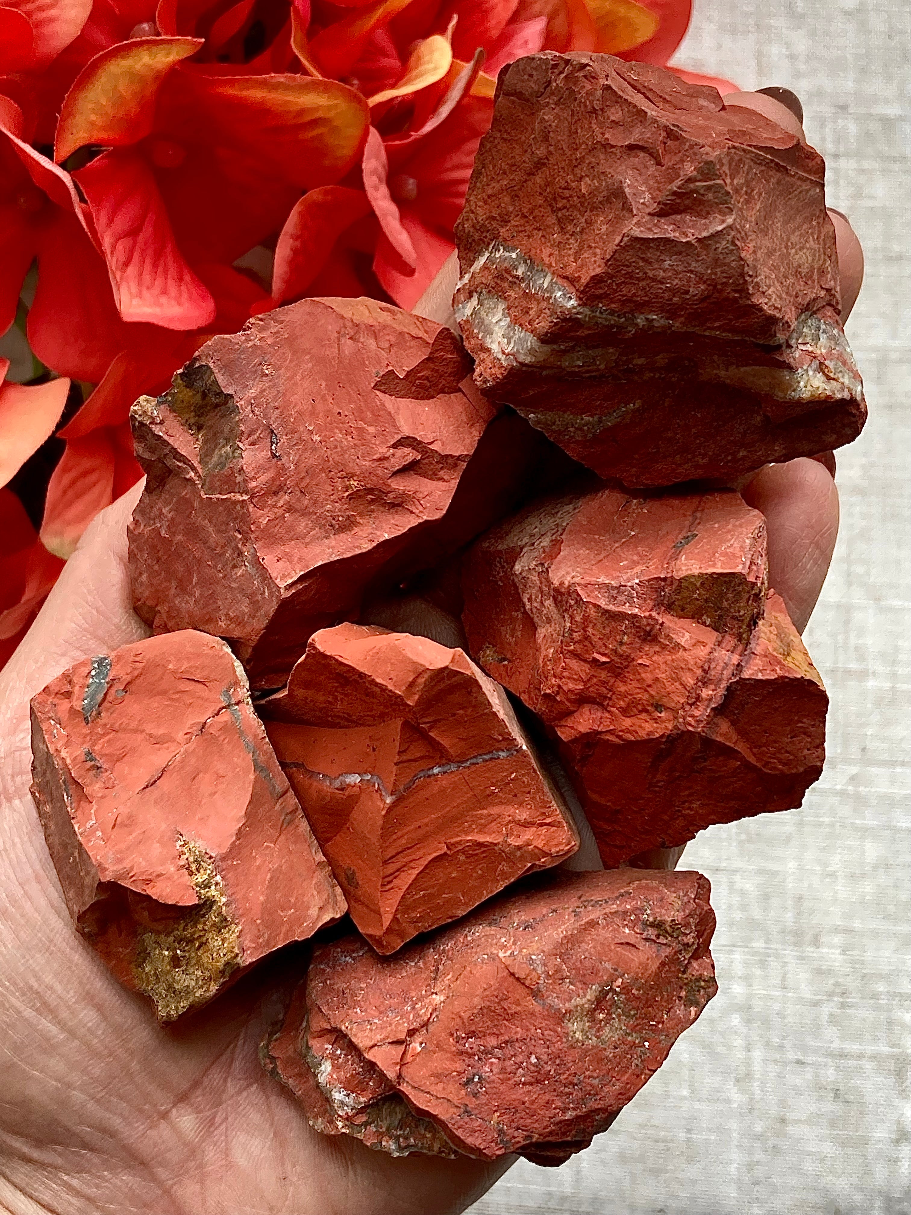 Red Jasper Raw grounding endurance – The Crystal Van