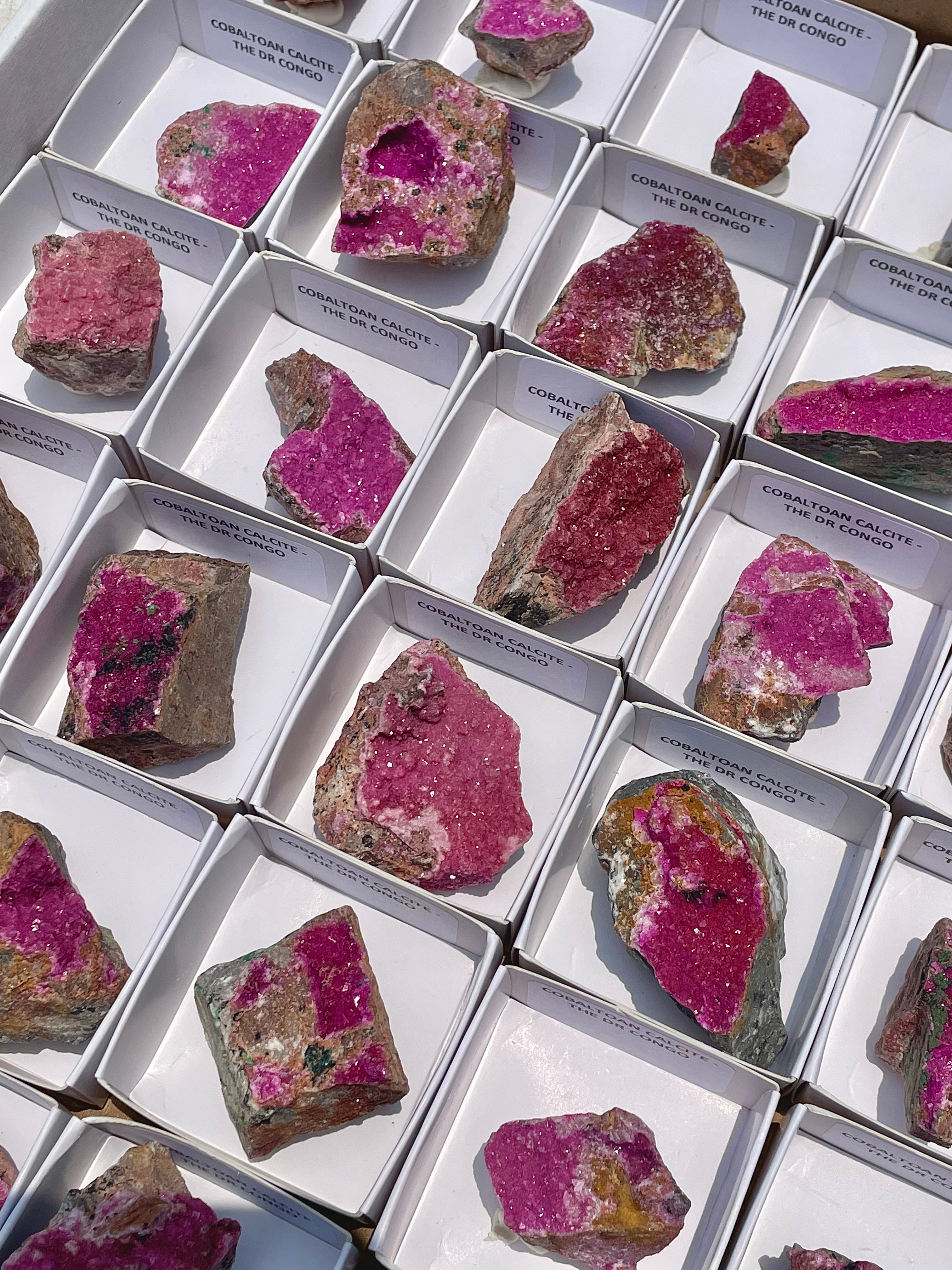 299g Natural Purple Pink Cobalt Cobalto Calcite Crystal Gemstone Rare  Mineral