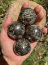 peruvian pyrite spheres