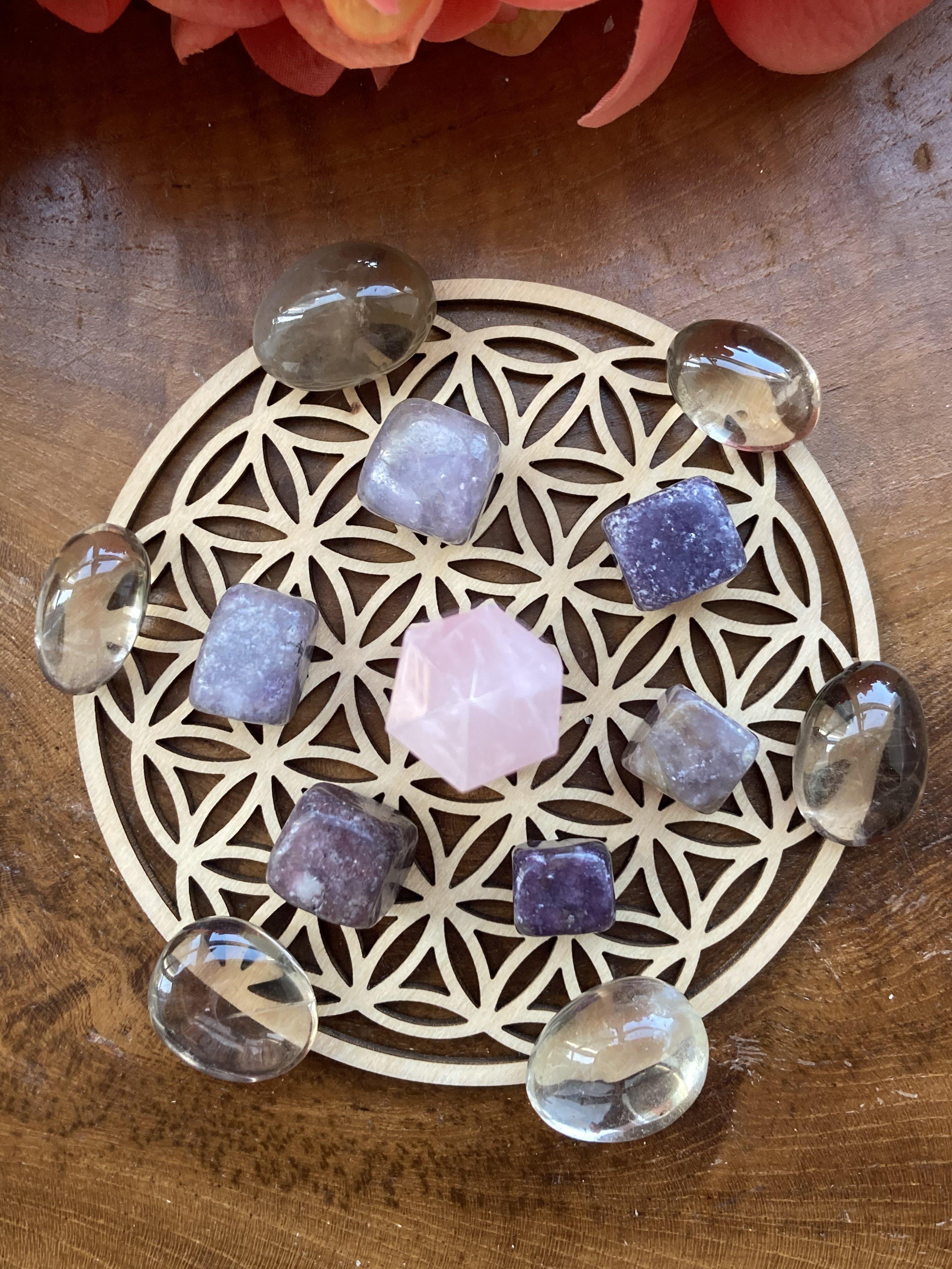 Flower Of Life Labrador buy Antique Crystal Grid