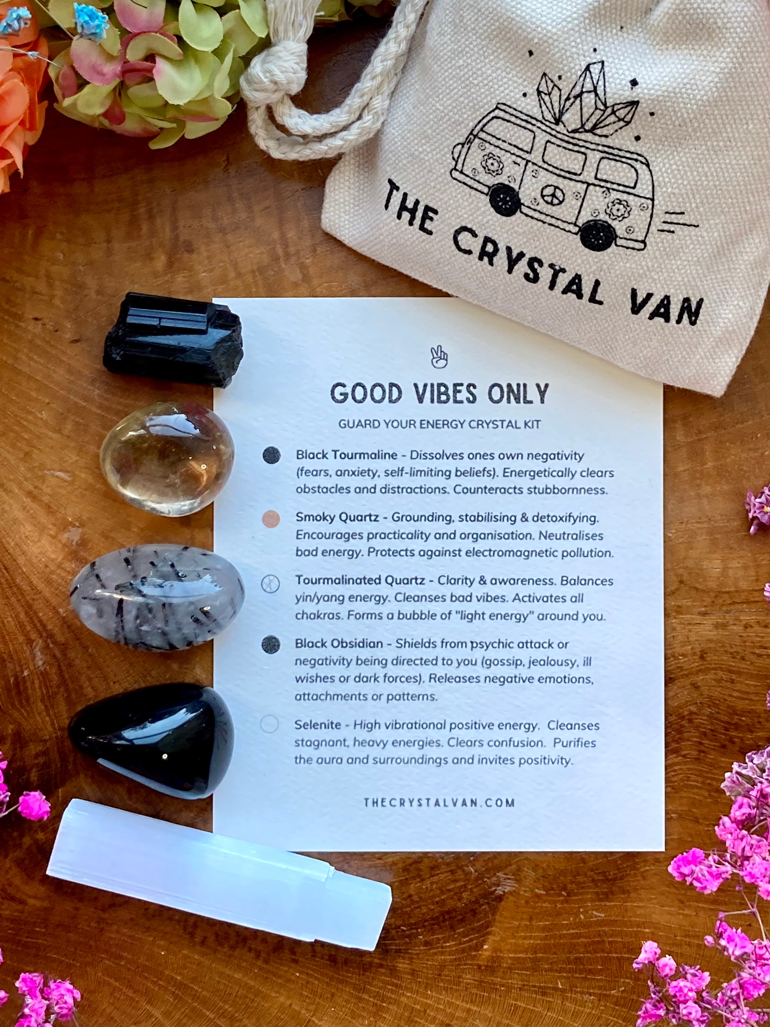 Good Vibes Only - Guard Your Energy Crystal Kit | black tourmaline