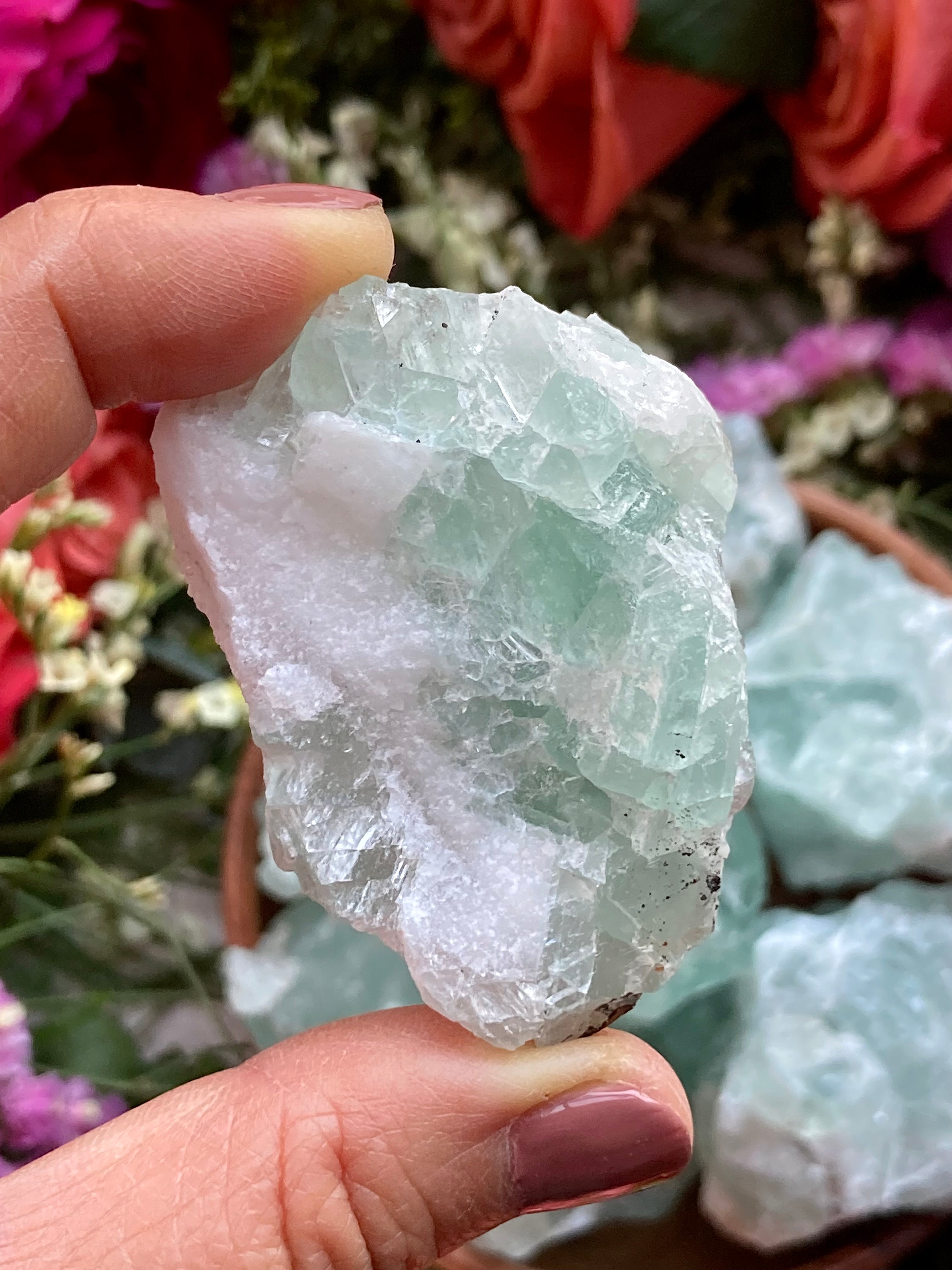 Blue hot sale green fluorite