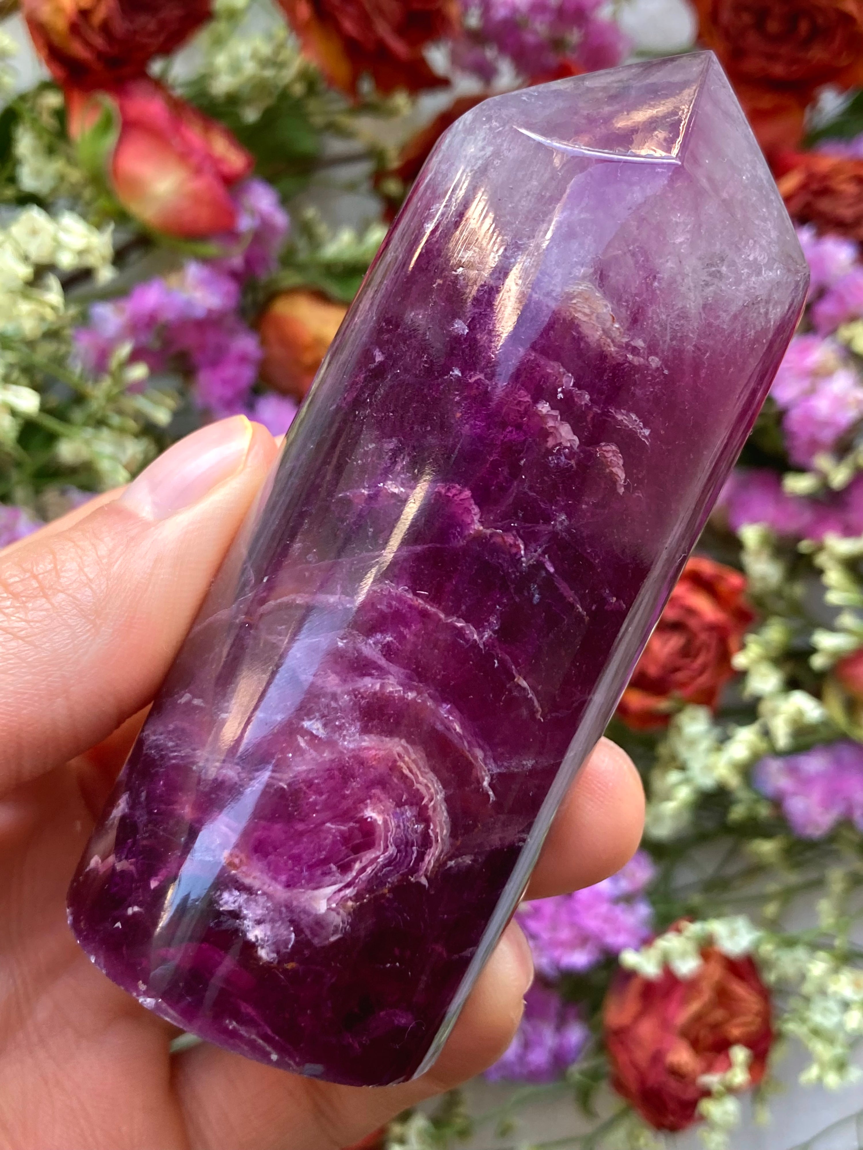 Purple Fluorite Tower – The Crystal Van