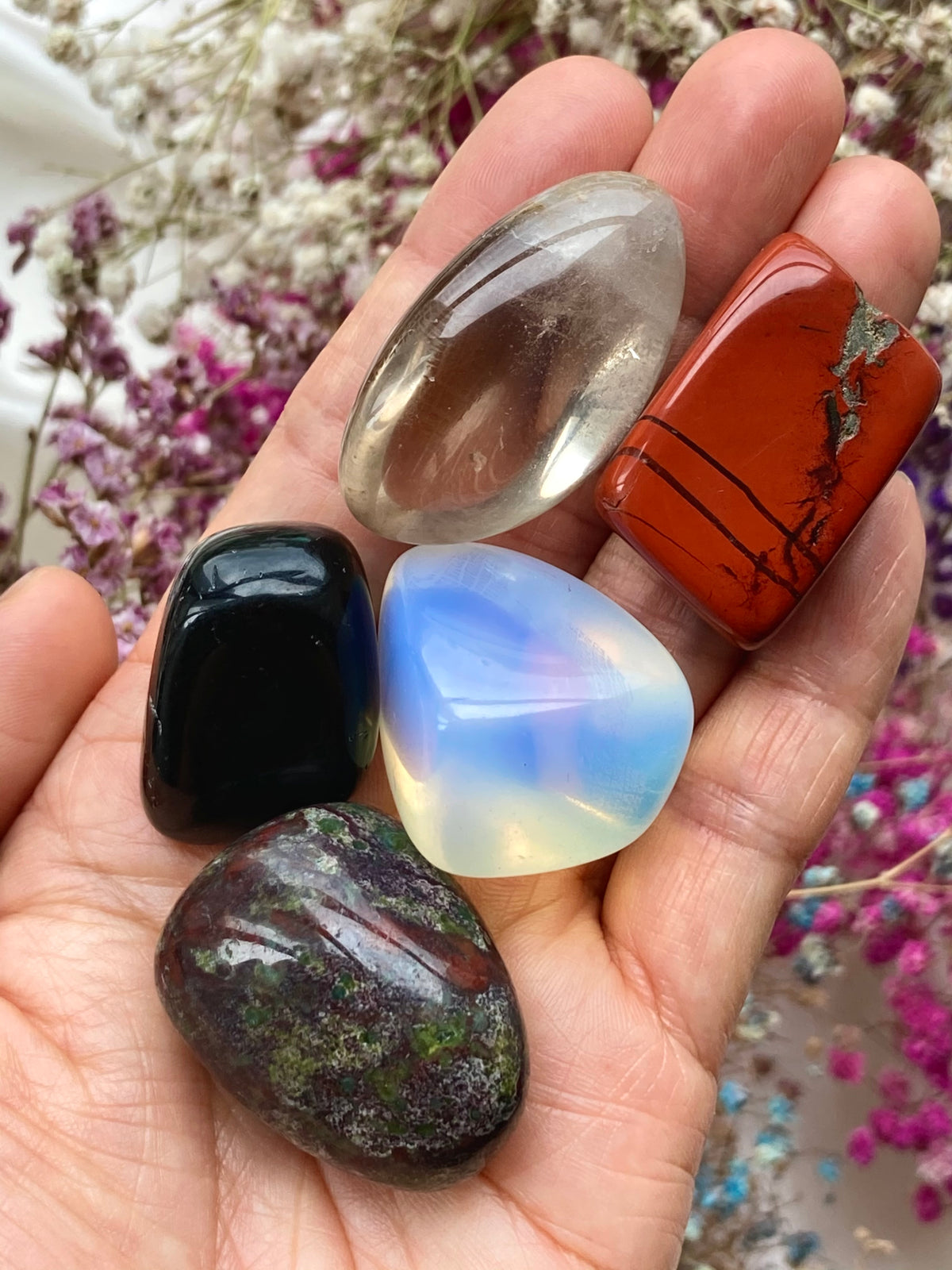 Emf Rocks Down-to-Earth - Grounding & EMF Protection Crystal Kit | bloodstone,re ...