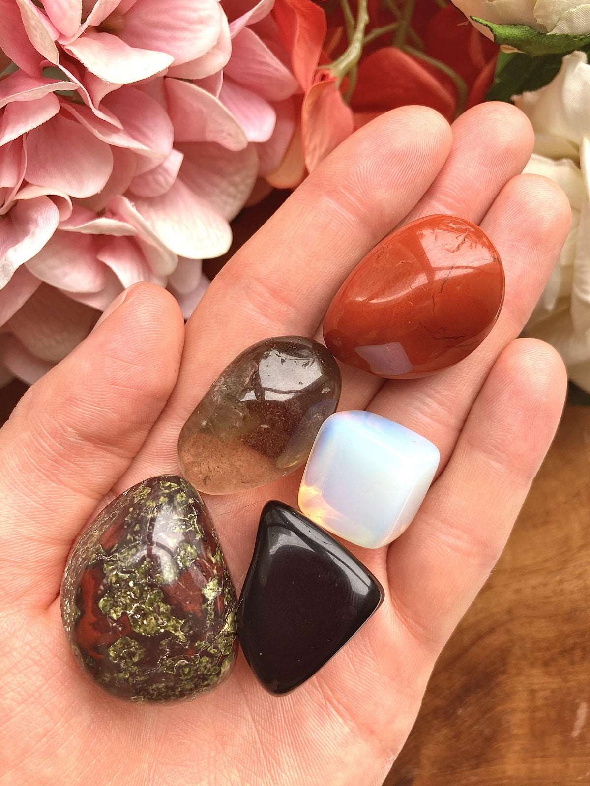 Emf Rocks Down-to-Earth - Grounding & EMF Protection Crystal Kit | bloodstone,re ...