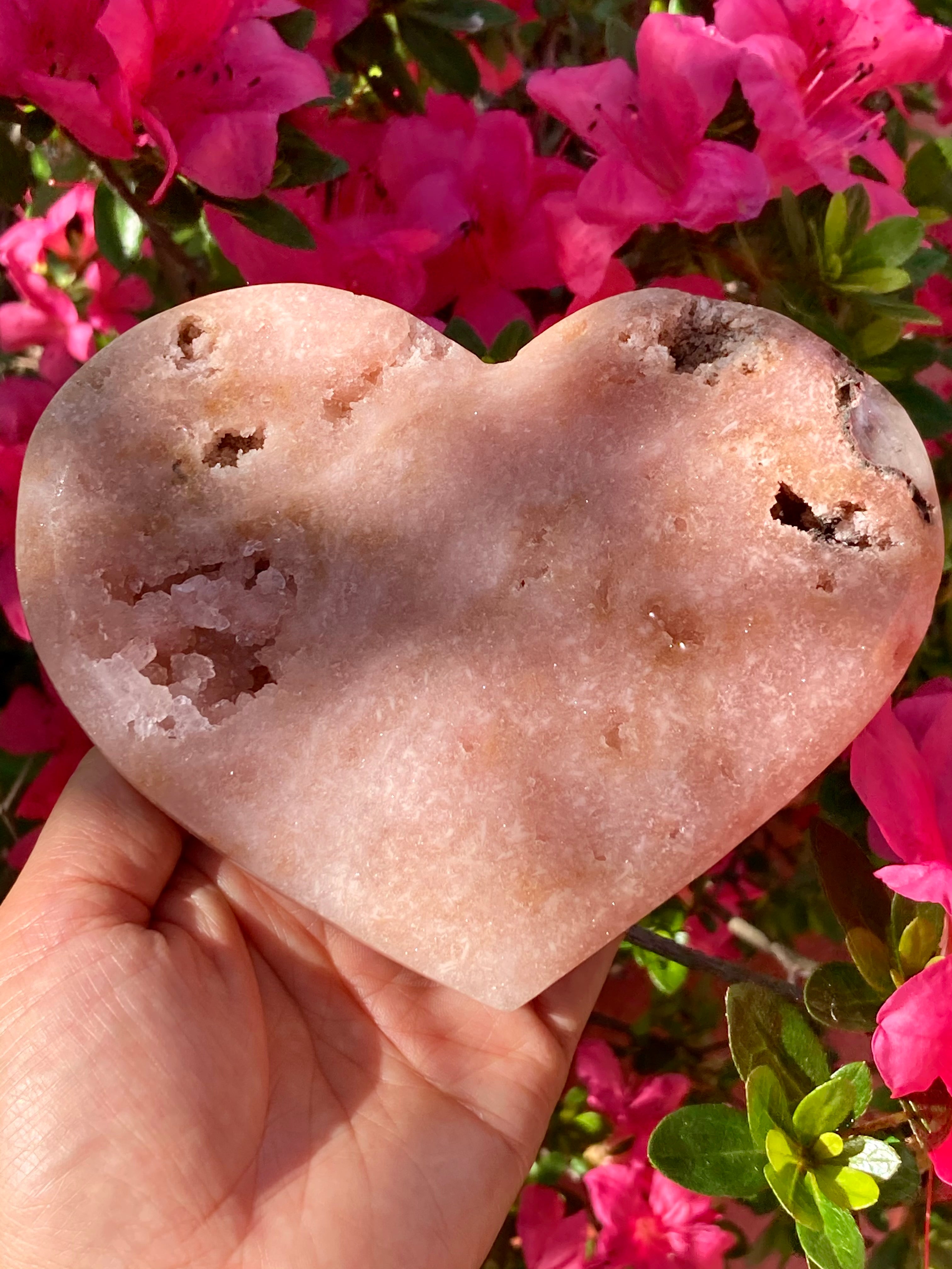 Druzy Pink Amethyst Heart | harmony & divine feminine – The