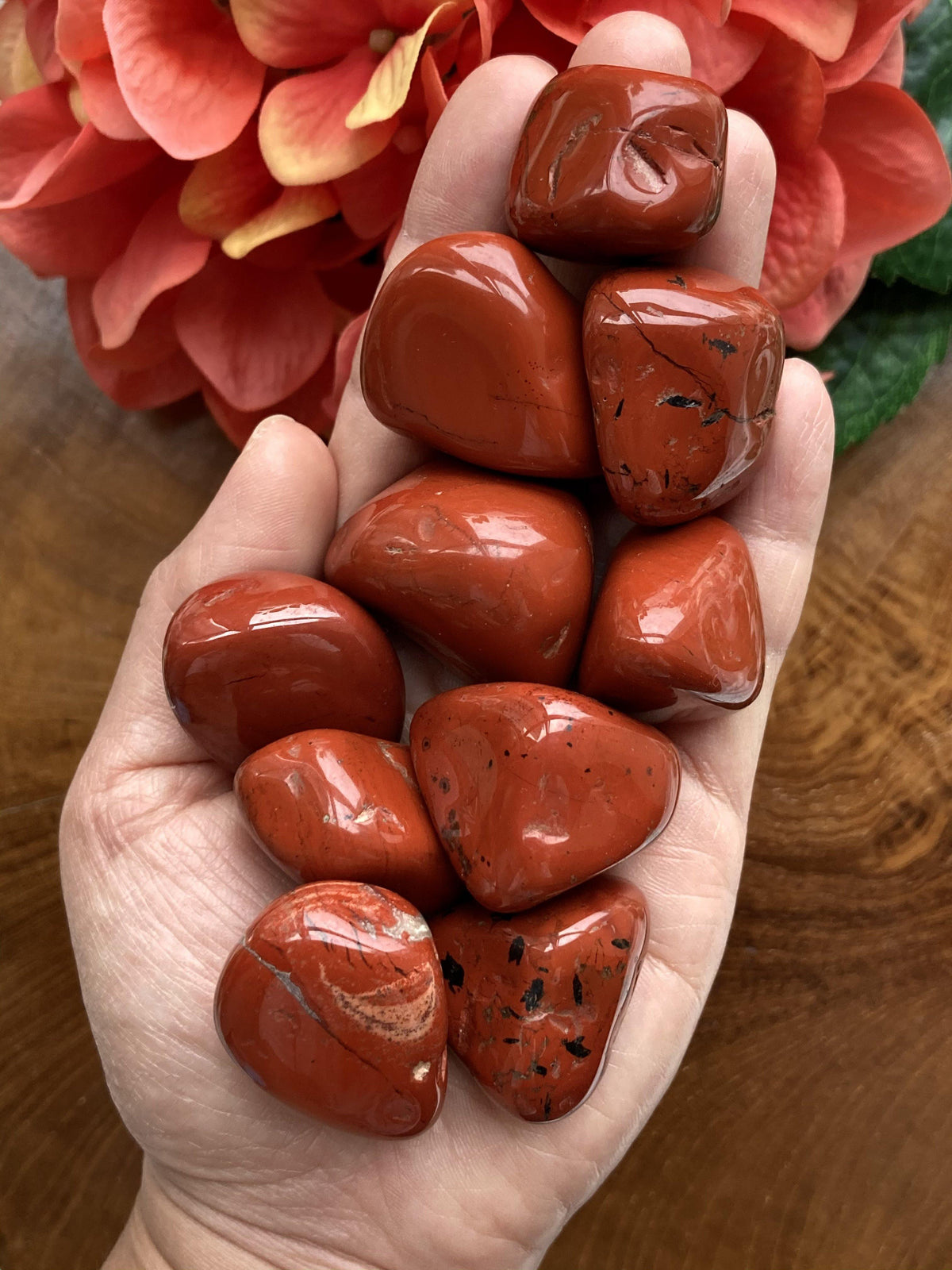Red Jasper Tumbles - thecrystalvan