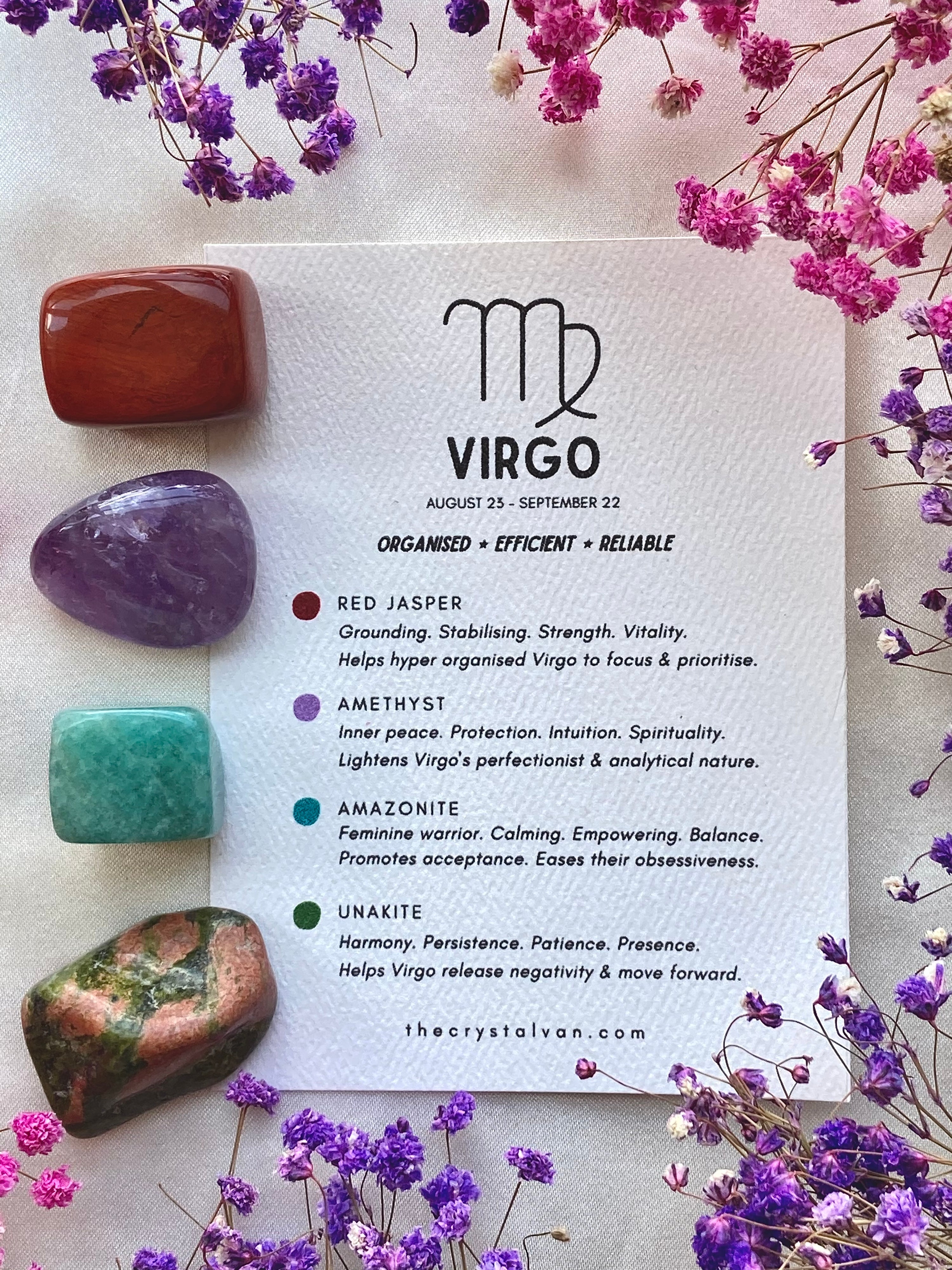 Virgo Zodiac Crystal Kit best crystals for virgo zodiac sign