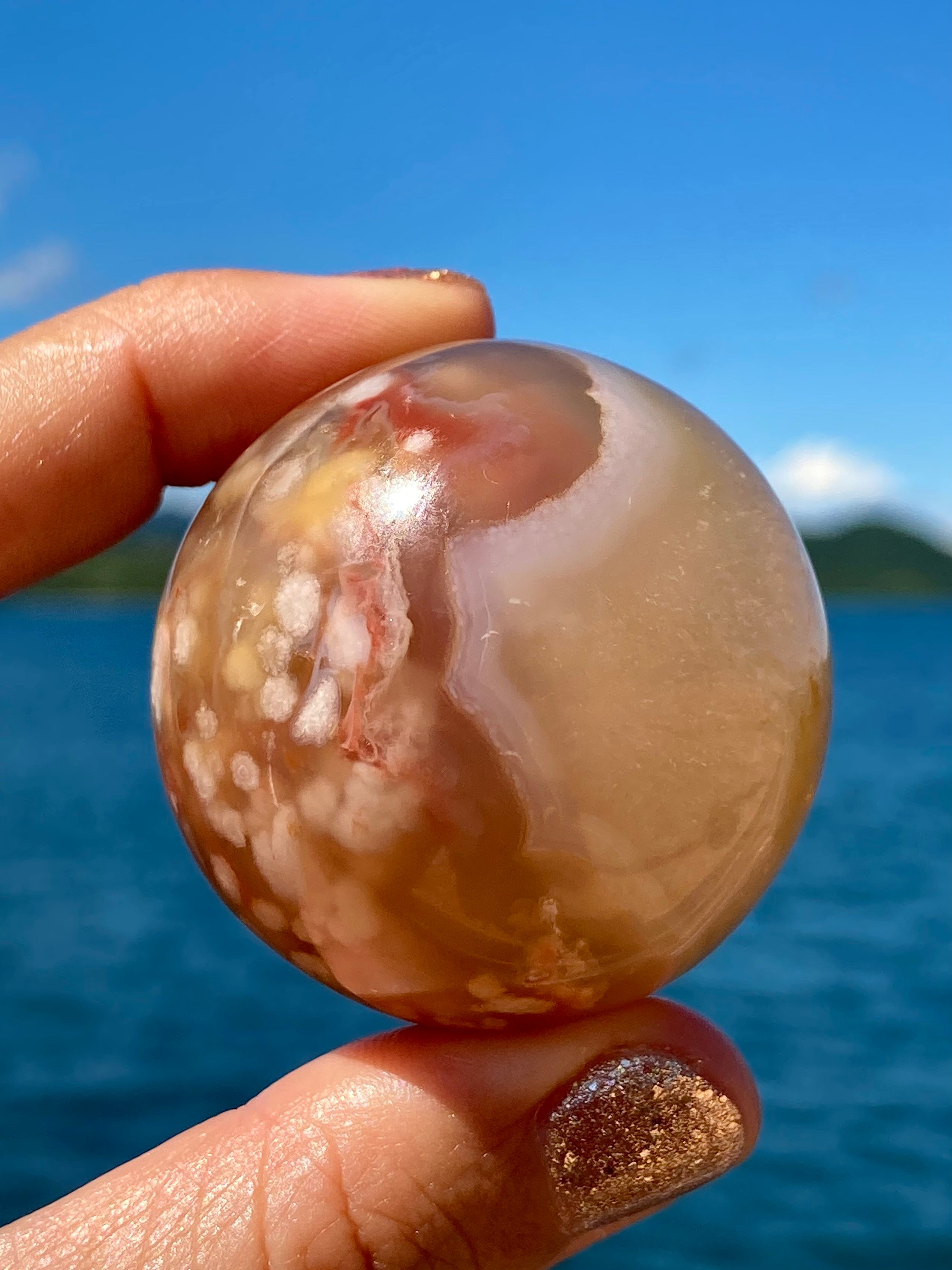 Flower buy Agate Sphere