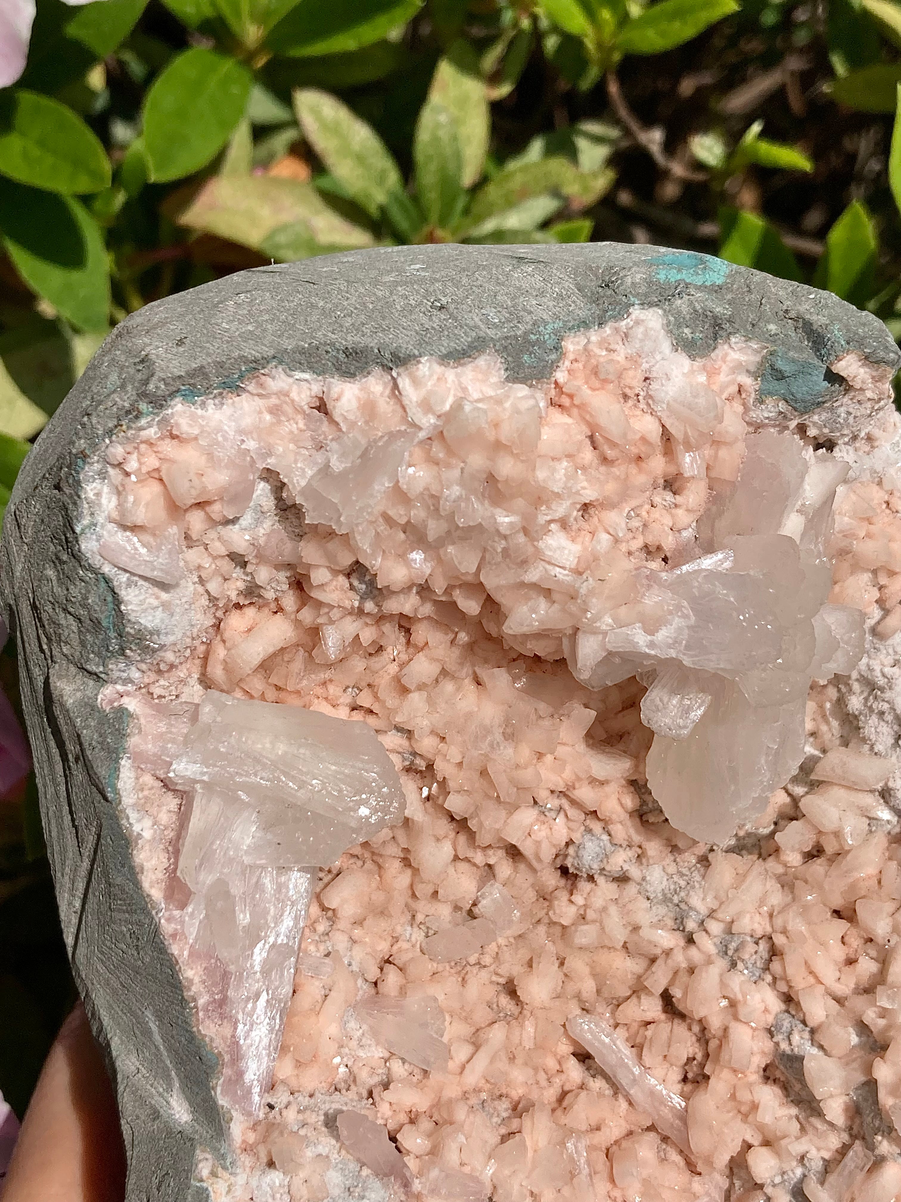 Apophyllite with Peach Stillbite online Diamond Fisheye Statement Piece